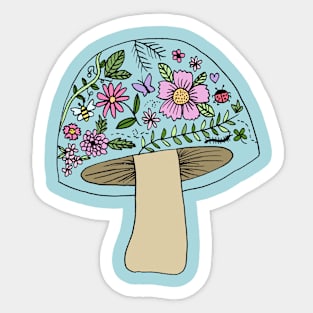 Garden Mushroom Sticker